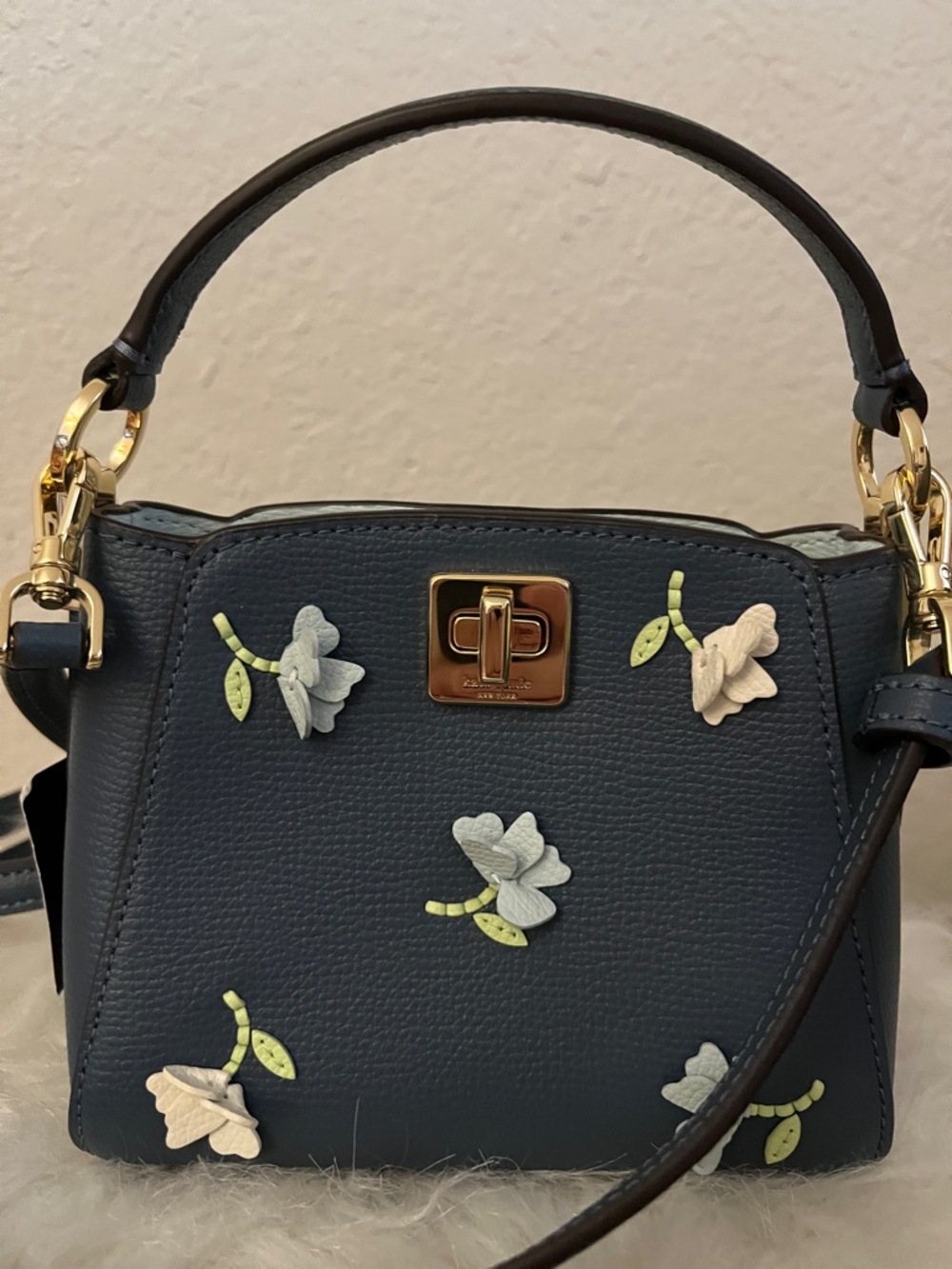 NWT Kate Spade New York Phoebe Applique Mini Top Handle Crossbody Set